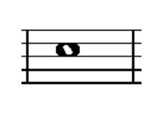 全音符の実際の図